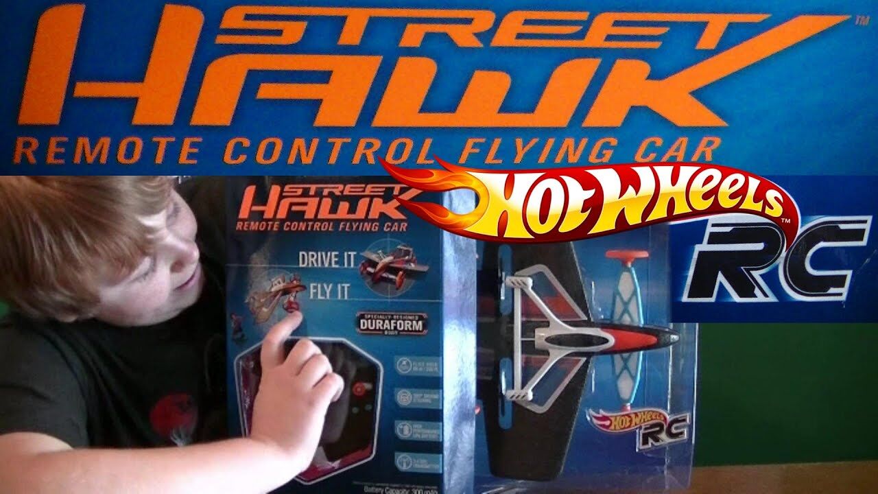 hot wheels street hawk remote control flying car