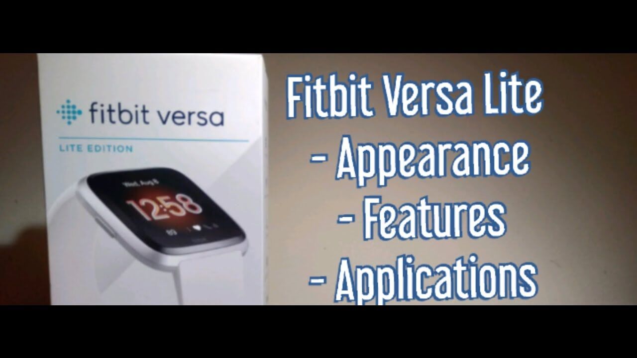 fitbit versa lite display