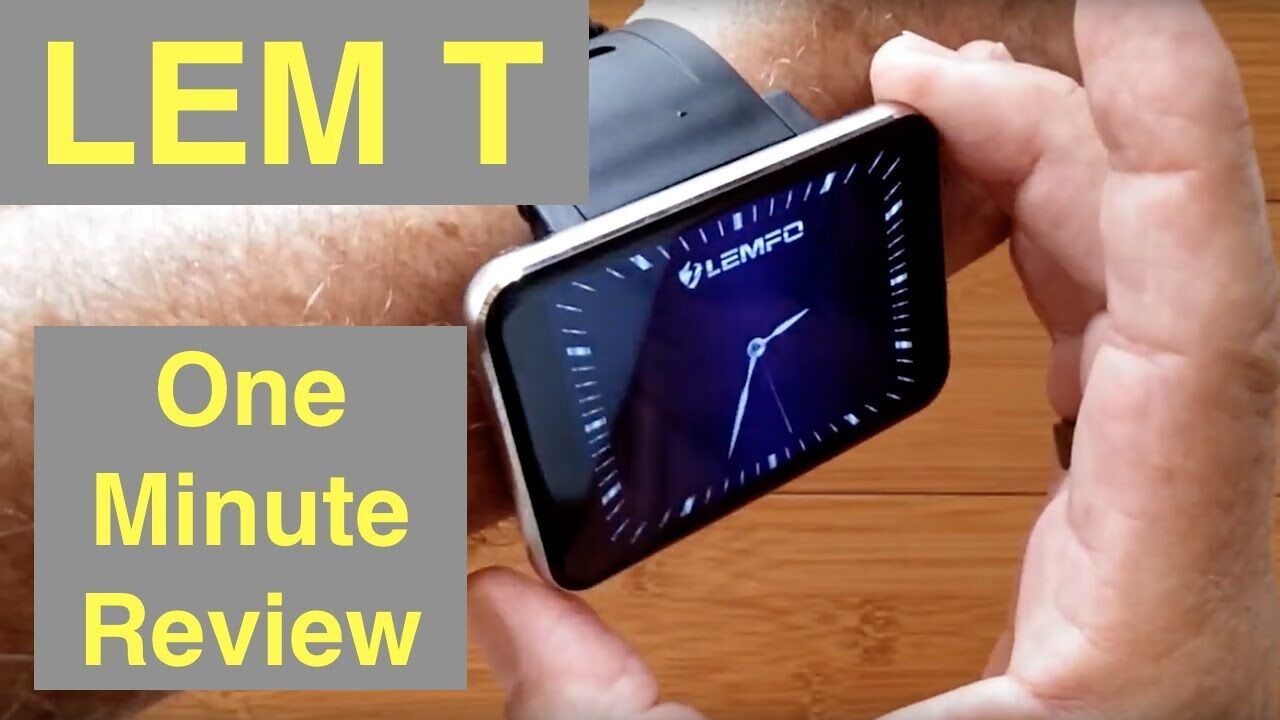 LEMFO LEM T Gamers Smartwatch 2.86 Inch Screen 2700mAh 5MP Camera 4GLTE 3G+32G: One Minute Overview