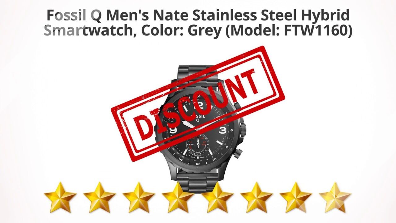 fossil q nate stainless steel